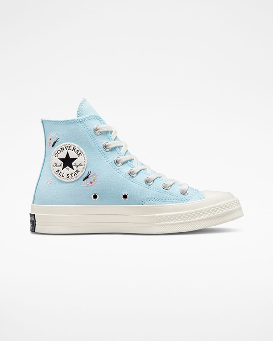 Dámské Boty Vysoké Converse Chuck 70 Butterfly Wings Blankyt Černé | CZ SBWX37